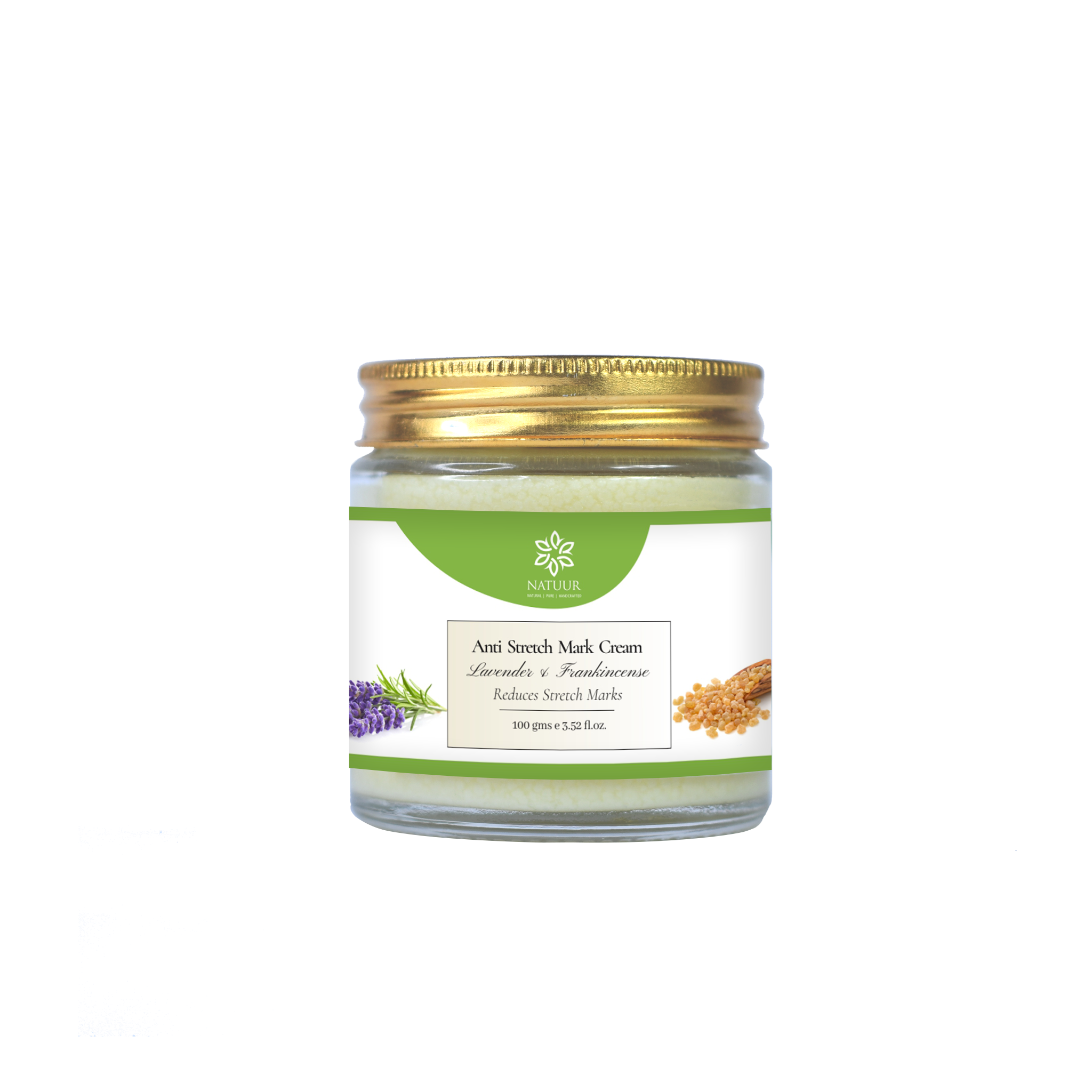 Anti Stretch Mark Cream -Cocoa Butter , Lavender & Frankinscense  100gms - Natuur.in Anti Stretch Mark Cream -Cocoa Butter , Lavender & Frankinscense  100gms - Natuur.in