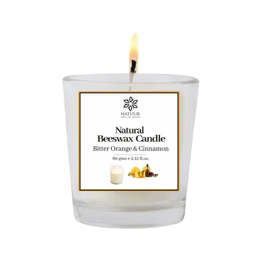 Beeswax Candle - Bitter Orange & Cinnamon(60g)