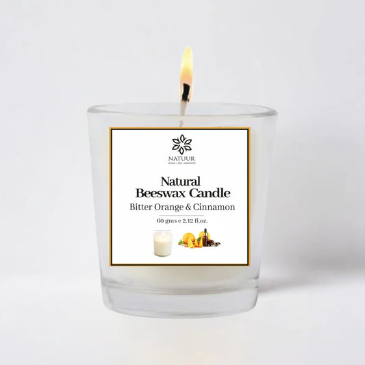 Beeswax Candle - Bitter Orange & Cinnamon(60g)