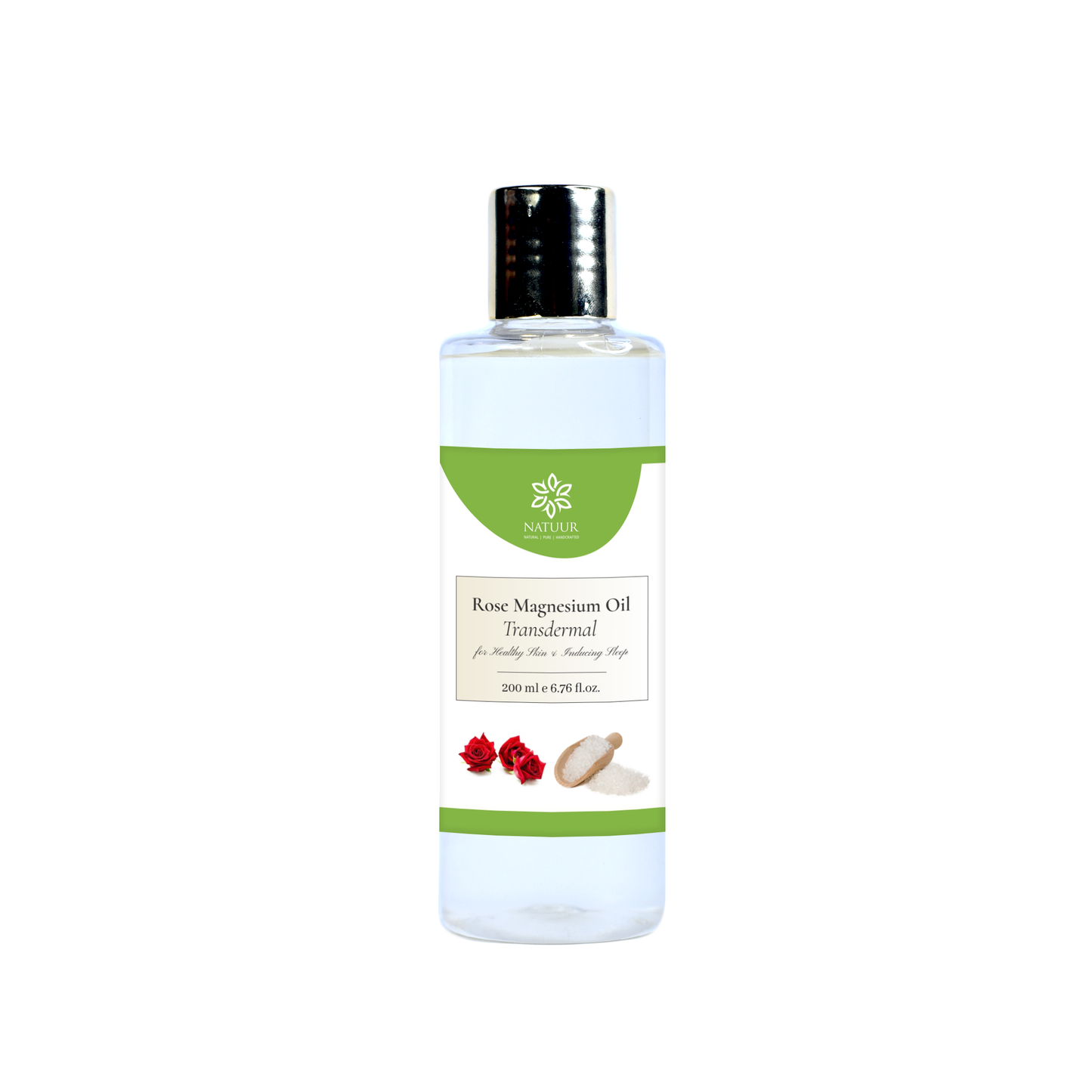 Rose Magnesium Oil - Transdermal Application for Healthy Skin & Inducing Sleep - Natuur.in