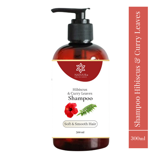 Natural Hibiscus Shampoo with Curry Leaves & Aloe Vera - Natuur
