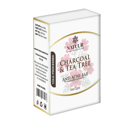 Activated Charcoal Soap With Teatree, Lemon & Ginger - Anti Acne