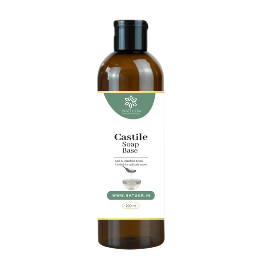 Natuur Castile Soap Base 200mL - Natural, Gentle Cleanser