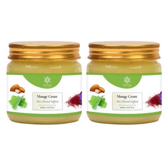 Aloe saffron facial massage cream x 2