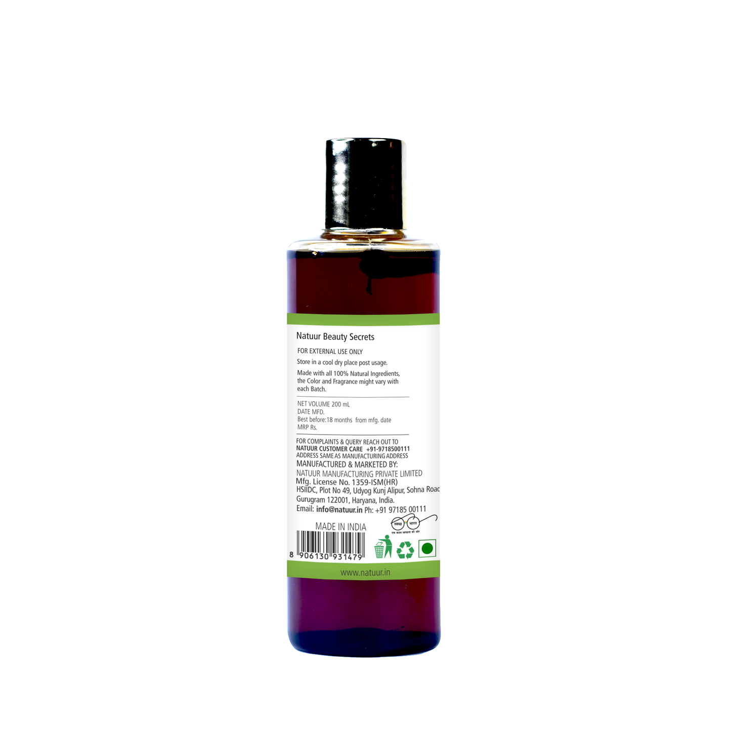 Body Massage Oil Fennel Seeds and Capsicum - Anti Cellulite - Natuur.in