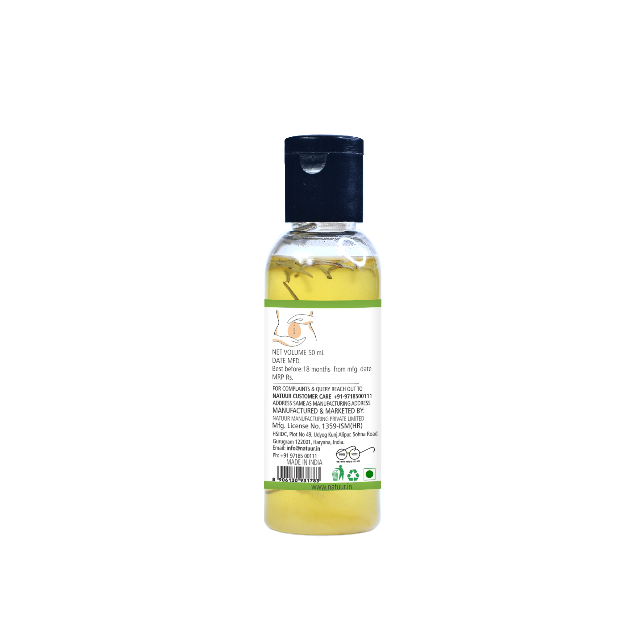 Belly Button Oil for Brain & Memory(50ml) - Natuur.in Belly Button Oil for Brain & Memory(50ml) - Natuur.in