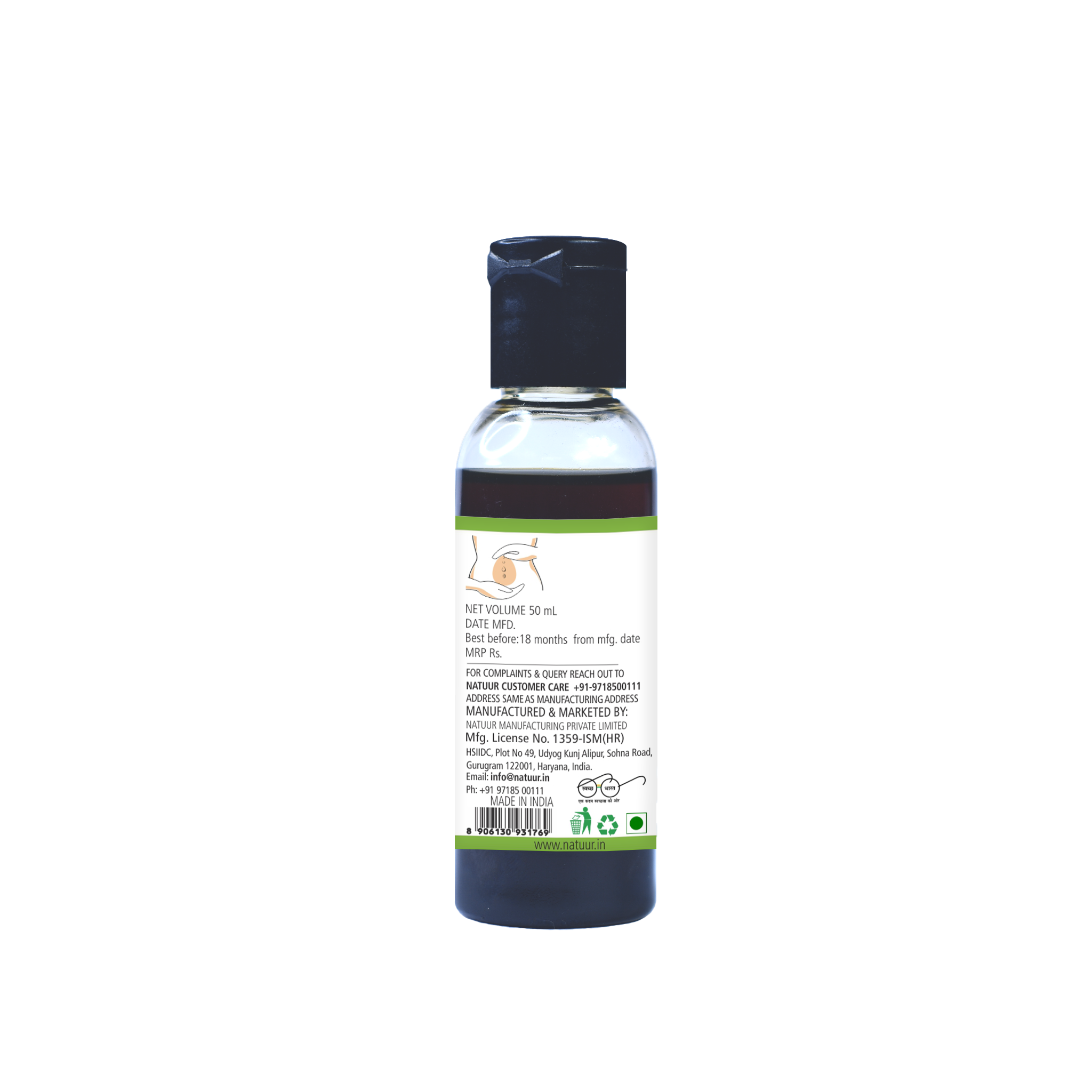 Belly Button Oil for Acne Control(50ml) - Natuur.in Belly Button Oil for Acne Control(50ml) - Natuur.in