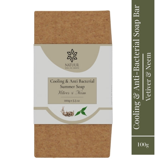 Natuur Vetiver Neem Summer Soap Cooling & Anti Bacterial 100gm