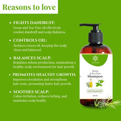 Aloe Vera Shampoo - Neem and Tea Tree - Anti Dandruff Aloe Vera Shampoo - Neem and Tea Tree - Anti Dandruff