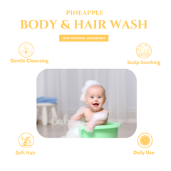 Body & hair wash - Pineapple 300ml Body & hair wash - Pineapple 300ml