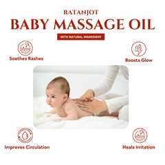 Baby Massage Oil - Ratanjot For daytime massage 200-ml Baby Massage Oil - Ratanjot For daytime massage 200-ml