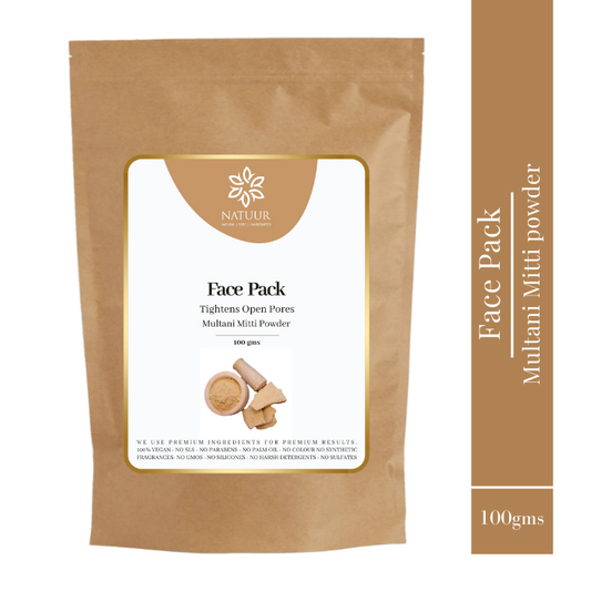 Pure Multani Mitti Powder 100g - Natural Face Pack & Skin Care Clay