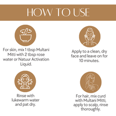 Pure Multani Mitti Powder 100g - Natural Face Pack & Skin Care Clay Pure Multani Mitti Powder 100g - Natural Face Pack & Skin Care Clay