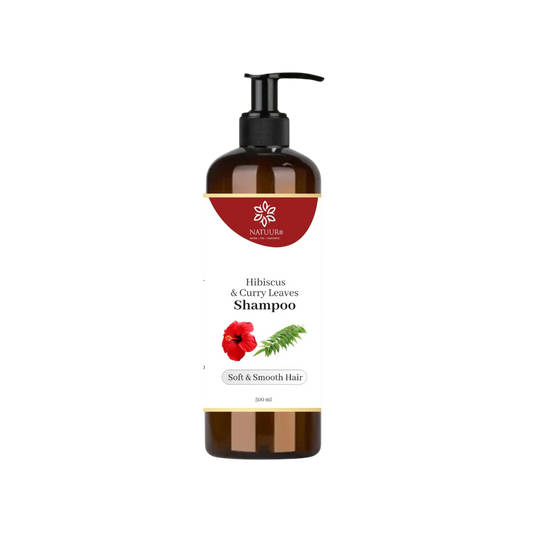 Natural Hibiscus Shampoo with Curry Leaves & Aloe Vera - Natuur