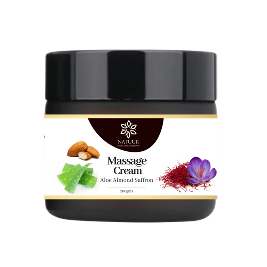 Aloe almond saffron facial massage cream