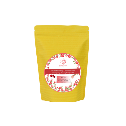 Bath Salt with Epsom Salt & Rose petals -Refreshing , Cleansing , Calming & Energising - Bathing beauty ritual 500ml