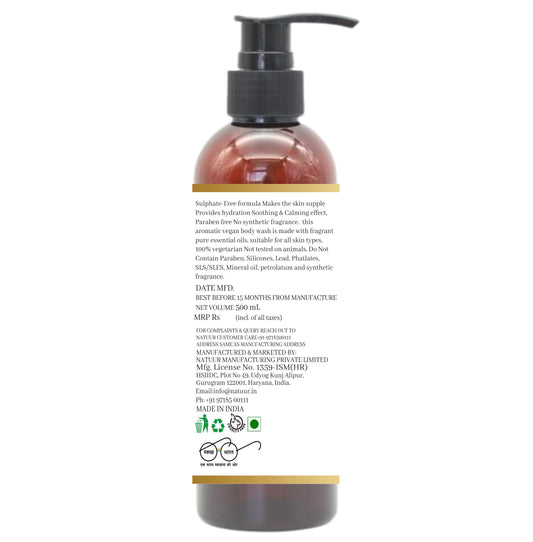 Natuur Exfoliating Body Wash Pink Grapefruit & Mandarin Orange 500 ml