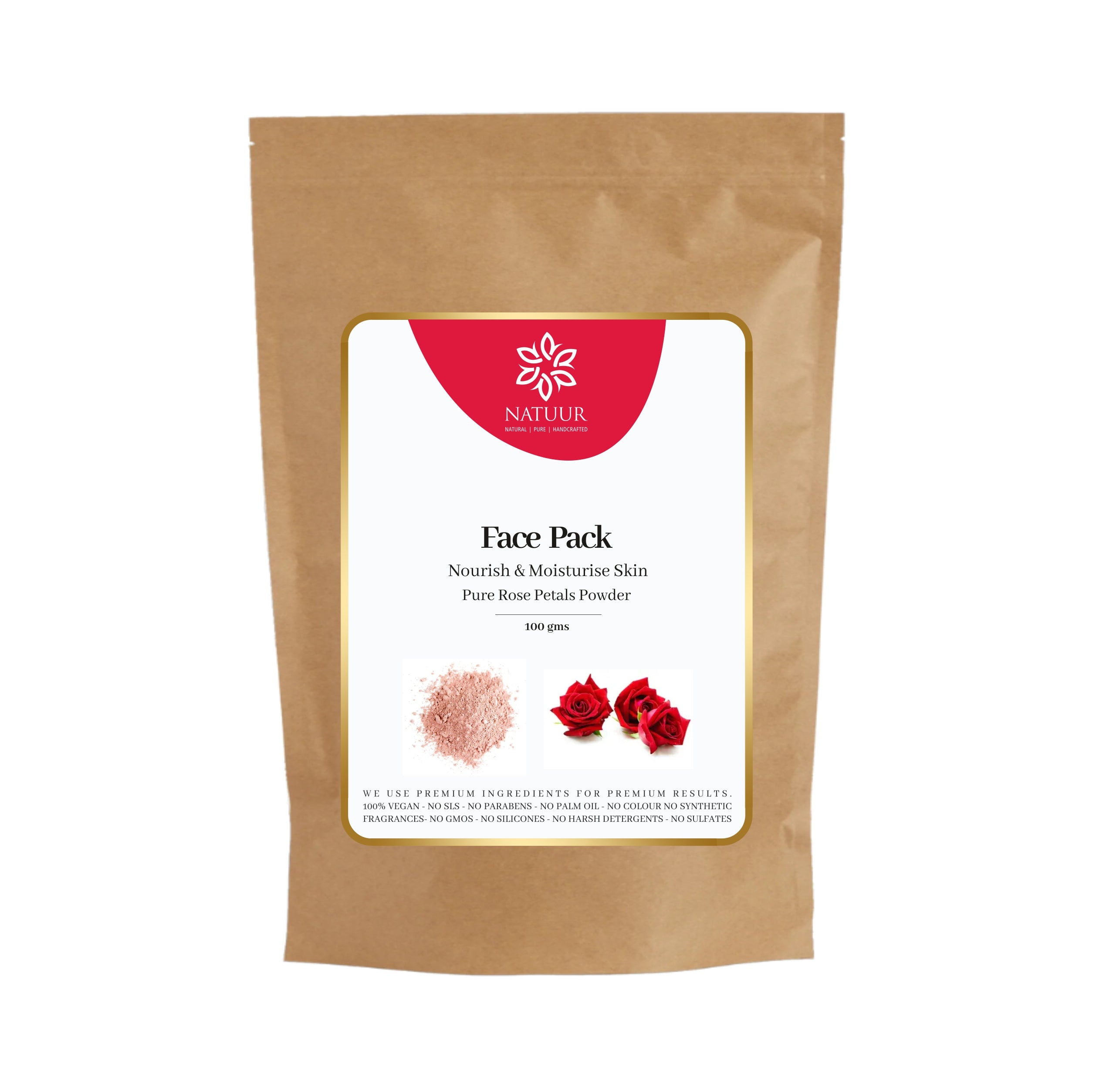 Rose petals powder Rose petals powder