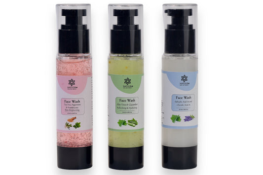 Face washes ( Salicylic acid, Aloe Cucumber, Skin brightening)