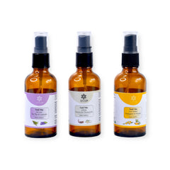 Facial Mists Kit for Summers (Firangipani Kewda, Vetiver Chamomile, Tea tree Lavender ) 50 ml x 3 Facial Mists Kit for Summers (Firangipani Kewda, Vetiver Chamomile, Tea tree Lavender ) 50 ml x 3