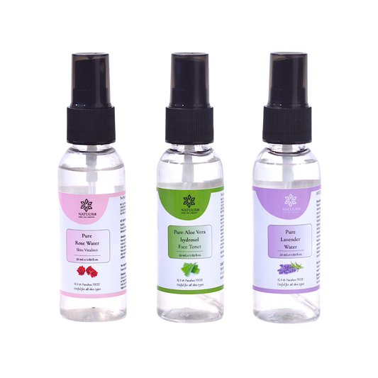 Facial Mists Kit for all skin types ( Rose water, lavender water, Aloe hydrosol) 50 ml x 3