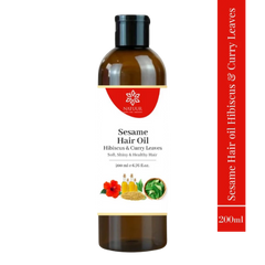 Natuur Sesame hair oil - Hibiscus and Curry leaves 200ml Natuur Sesame hair oil - Hibiscus and Curry leaves 200ml