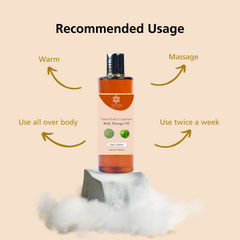 Body Massage Oil Fennel Seeds and Capsicum - Anti Cellulite 200ml Body Massage Oil Fennel Seeds and Capsicum - Anti Cellulite 200ml