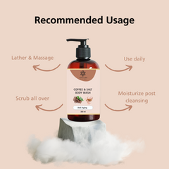 Natuur Coffee & Salt Body Wash - Cellulite, Aging, Cleansing 300ml Natuur Coffee & Salt Body Wash - Cellulite, Aging, Cleansing 300ml