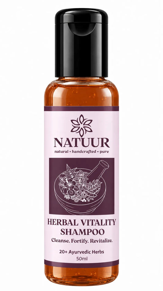 Natuur black shampoo -with 20+ herbs