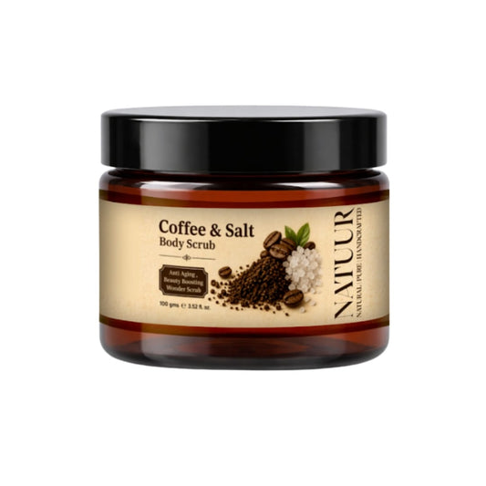 Body Scrub - Coffee and Salt - Anti Ageing , Beauty booosting wonder scrub 100 gms
