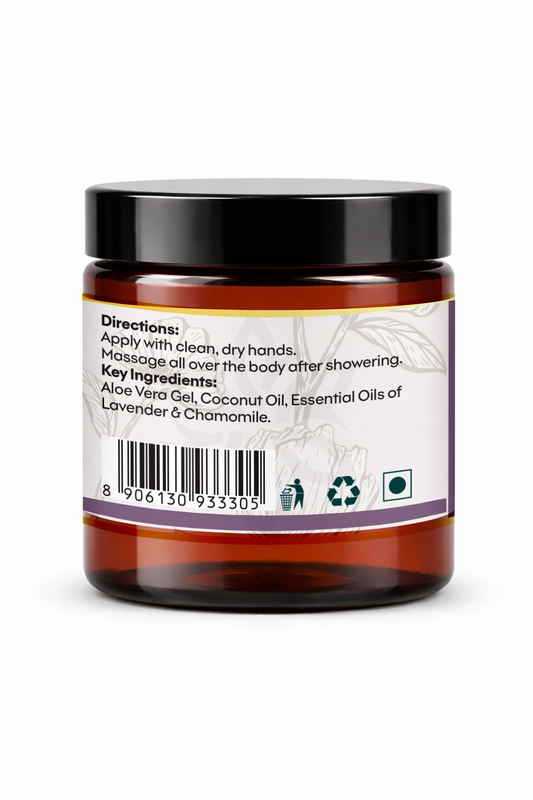 Moisturiser Lavender Chamomile - Soothing, Calming, relaxing 100gm