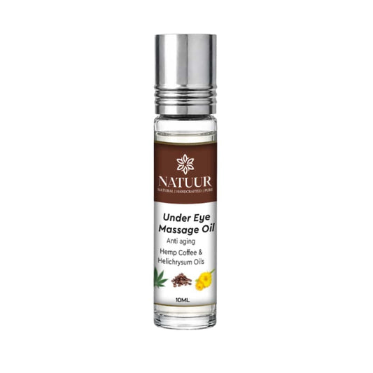 Natuur Under Eye Massage Oil - Anti-Aging with Hemp & Coffee, 10ml
