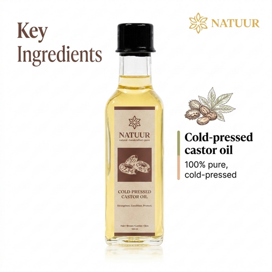 Premium Cold-Pressed Castor Oil | Hair | Brows | Lashes | Skin Strengthen | Condition | Protect