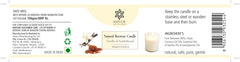 Beeswax Candle - Vanilla & Sandalwood