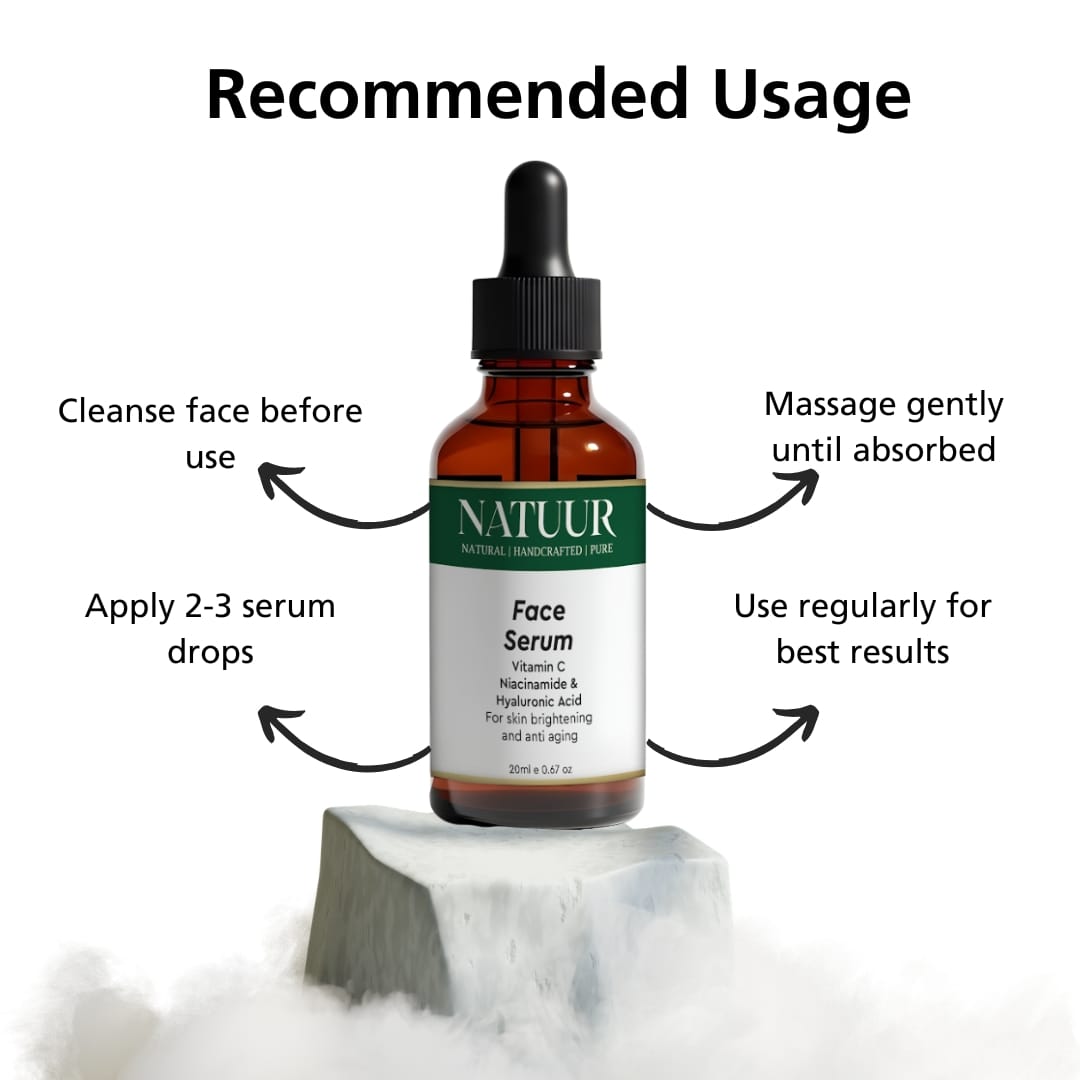 Natuur 10% Vitamin C Face Serum with Niacinamide & Hyaluronic Acid