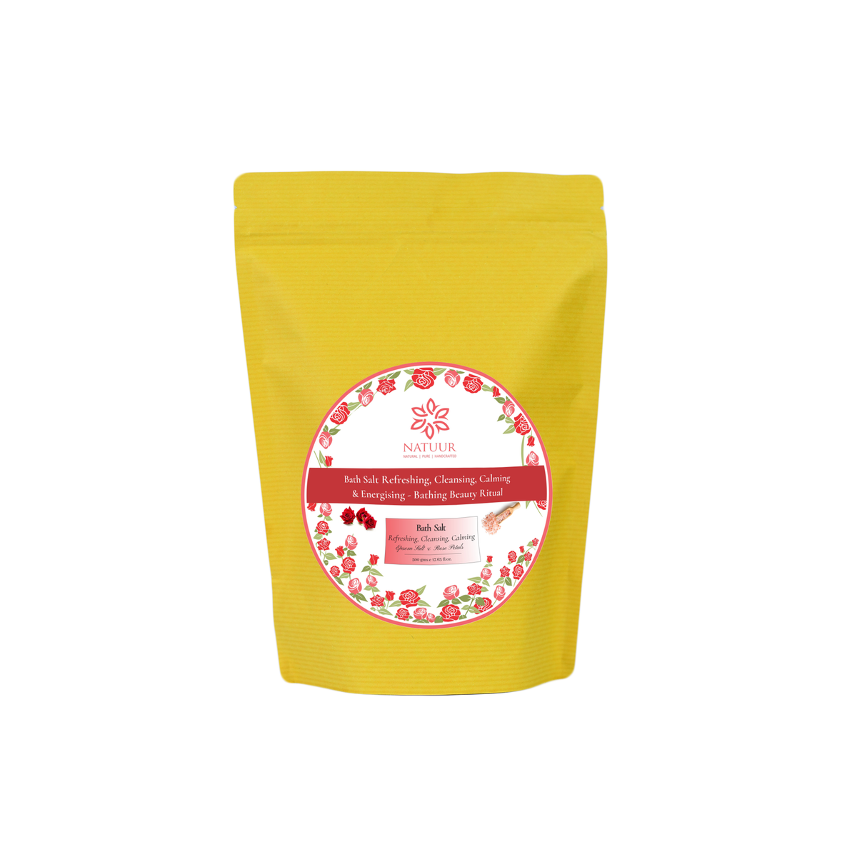 Natuur Rose Geranium Bath Salt 500 gms