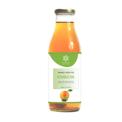 Orange Green tea Kombucha