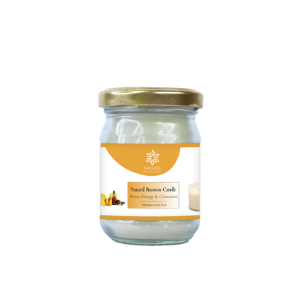 Beeswax Candle - Bitter Orange & Cinnamon