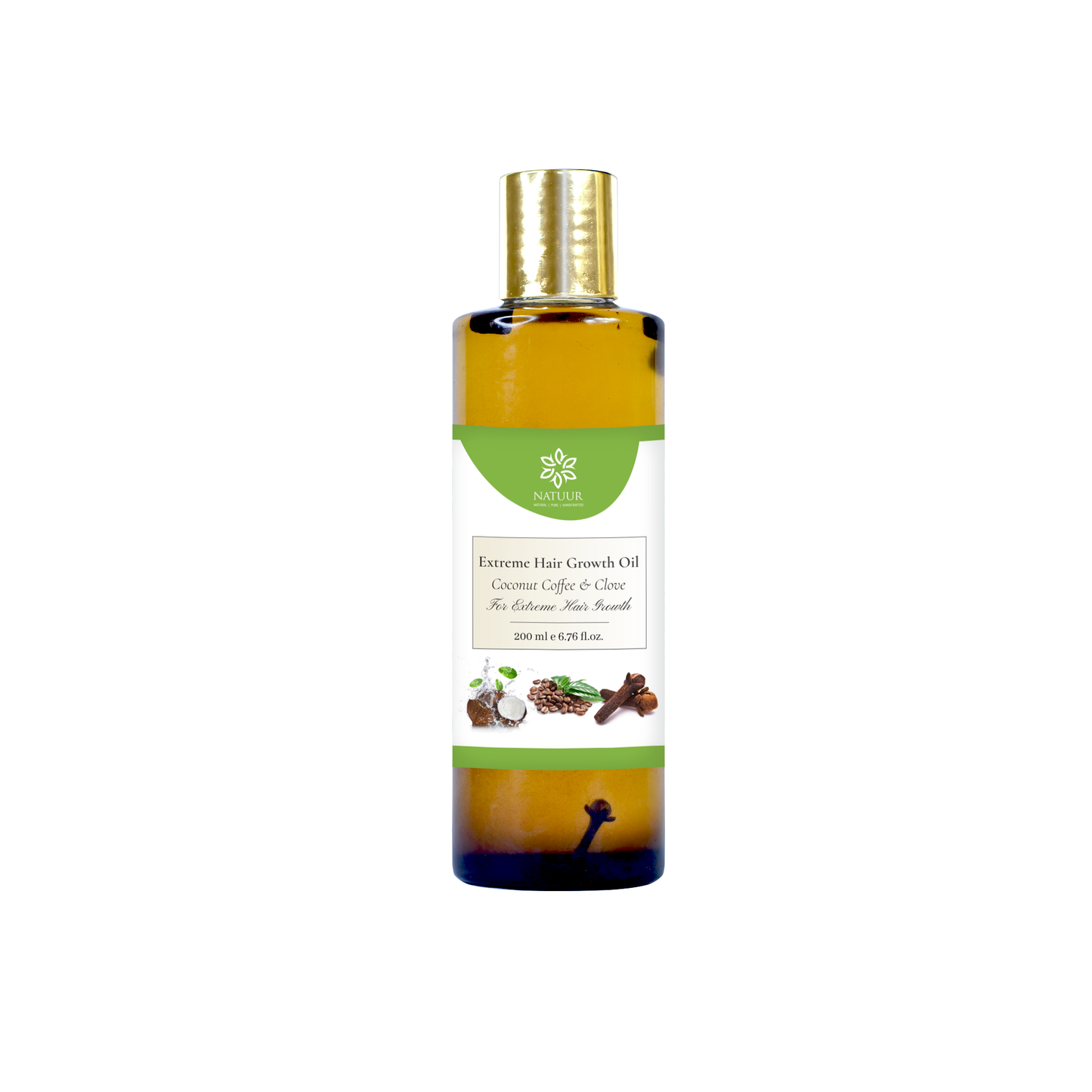 Coconut coffee clove oil - extreme hair growth 200ml - Natuur.in