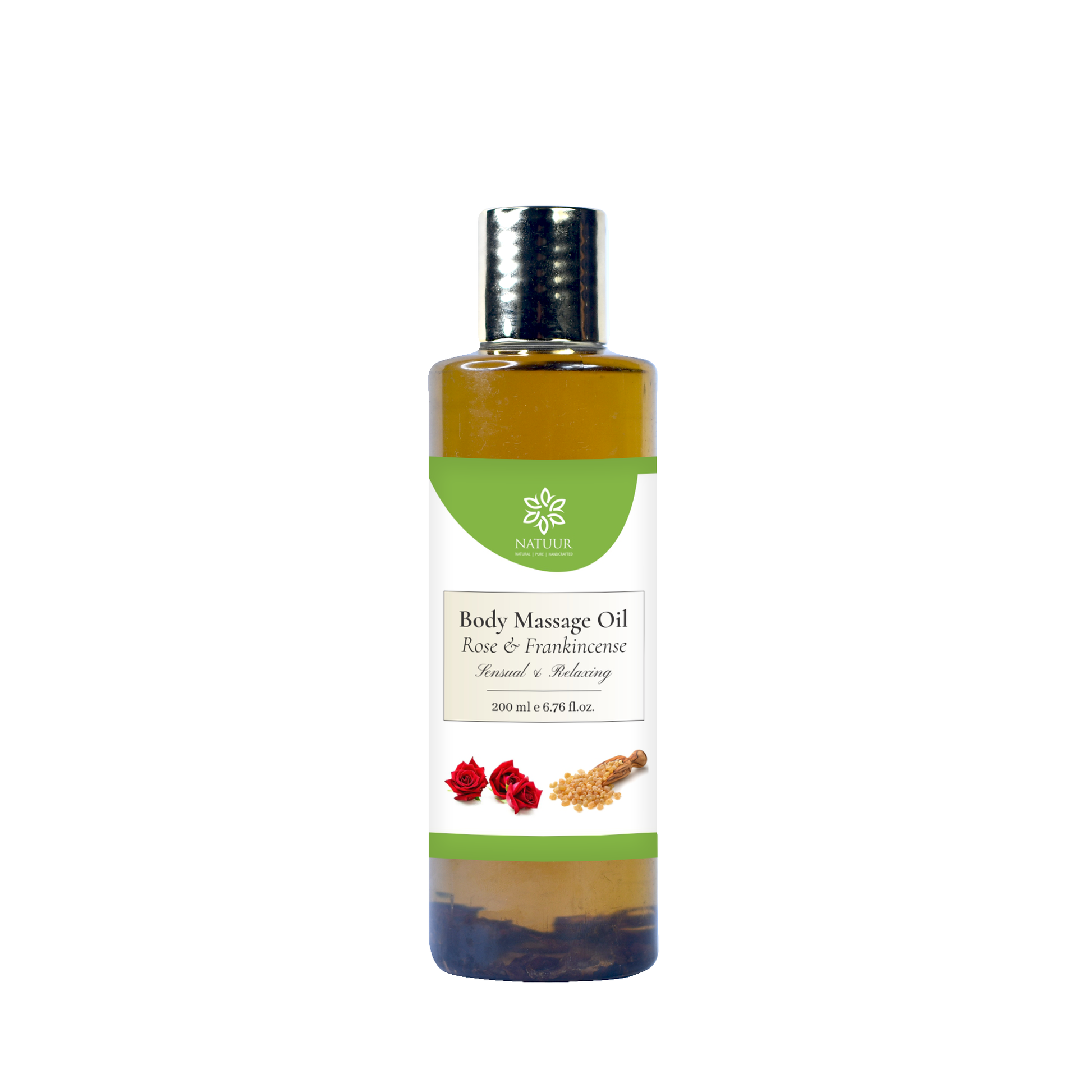 Body Massage oil Rose & Frankinscense - Sensual and relaxing - Natuur.in