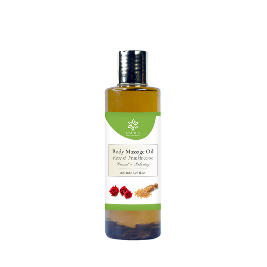 Body Massage oil Rose & Frankinscense - Sensual and relaxing - Natuur.in