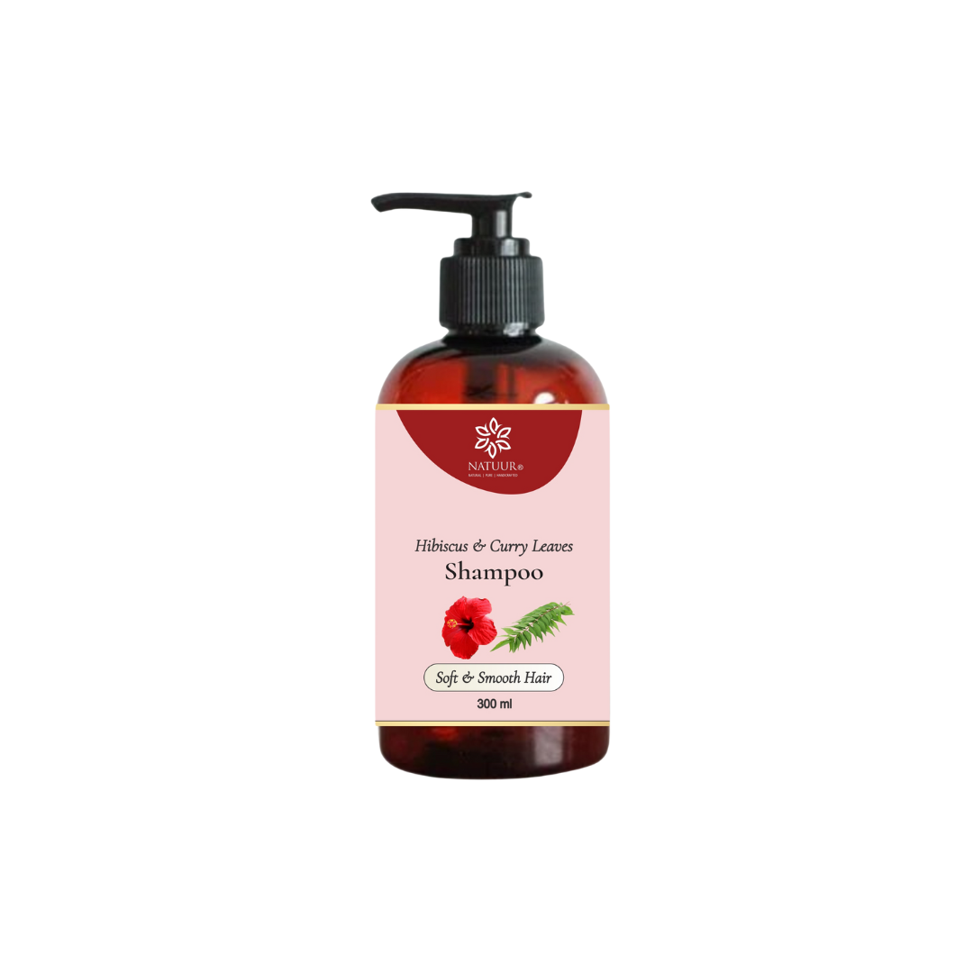 Natural Hibiscus Shampoo with Curry Leaves & Aloe Vera - Natuur