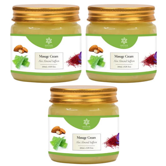 Aloe saffron facial massage cream x 3