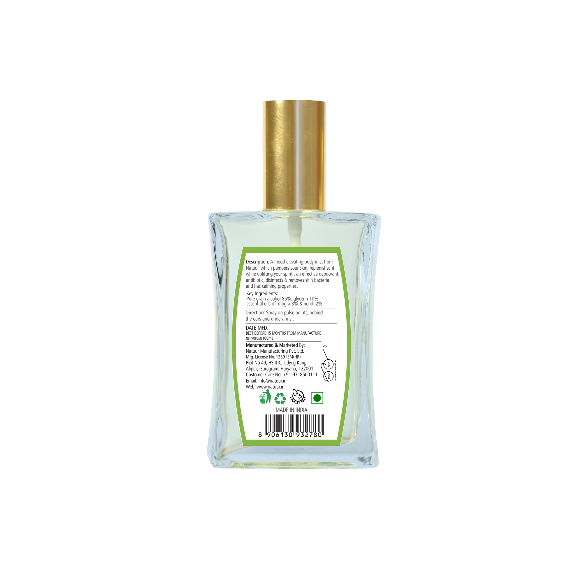 Body Mist - Mogra and Neroli - Natuur.in