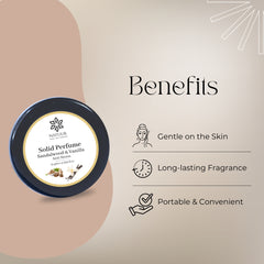 Natuur Solid Perfume: Vanilla & Sandalwood (15g) - Anti-Stress