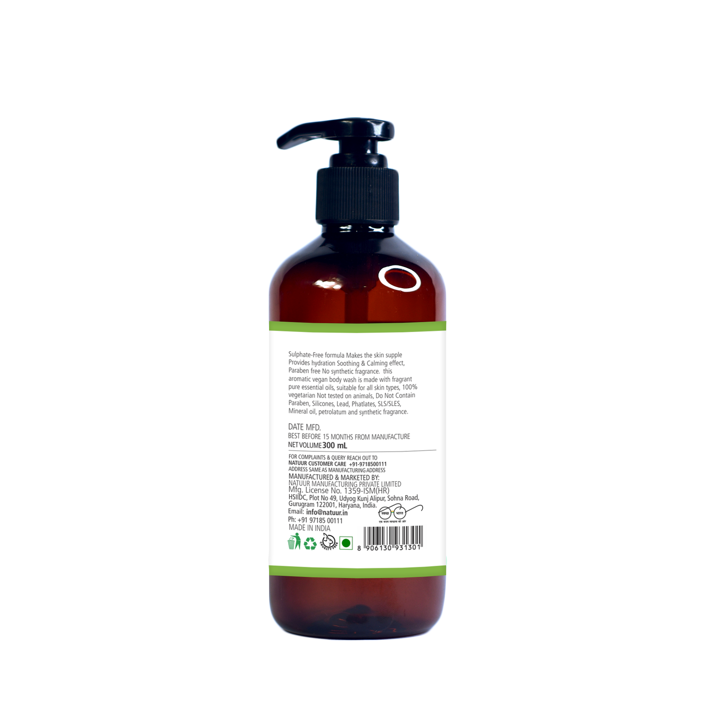 Body Wash - Rose & Vetiver - Rejuvenating Skin Care 300ml