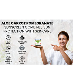 Natuur Mild Sunscreen Aloe Carrot Pomegranate SPF 20-100gm