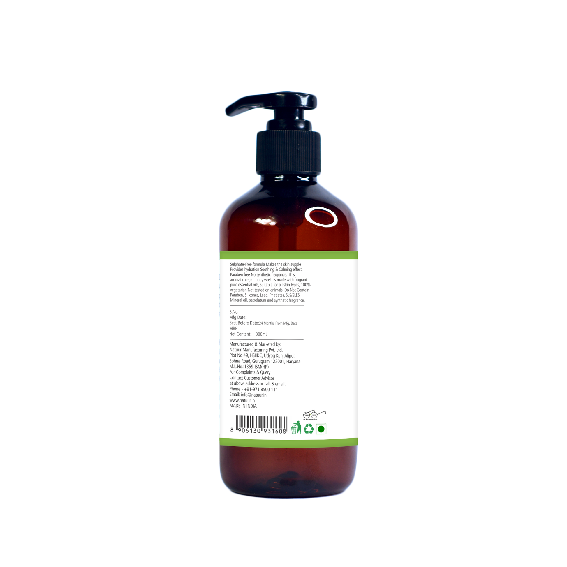 Unisex Intimate Hygiene Wash -Anti Bacterial Wash & Relaxant for Lingering Freshness 300mL - Natuur.in