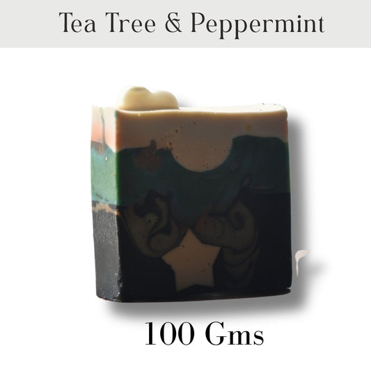 Activated Charcoal Soap With Teatree, Lemon & Ginger - Anti Acne