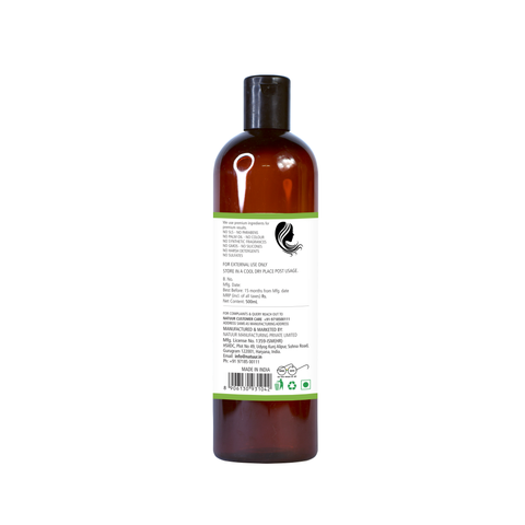 Natuur black shampoo - amla reetha shikakai bhringraj & methidana 500mL - Natuur.in